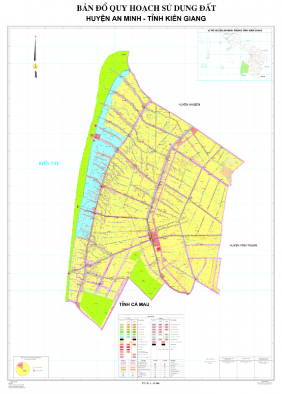 Bản đồ quy hoạch sử dụng đất huyện An Minh mới nhất