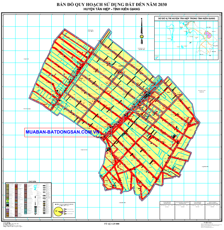 Bản đồ quy hoạch sử dụng đất huyện Tân Hiệp mới nhất