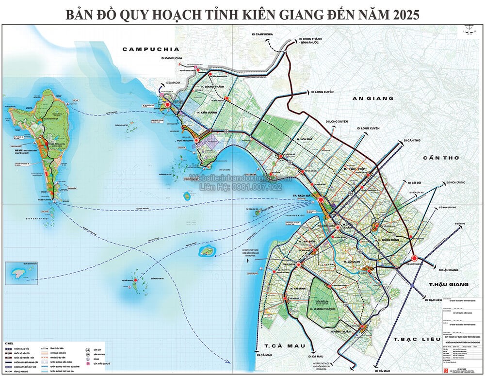 Bản đồ quy hoạch tỉnh Kiên Giang